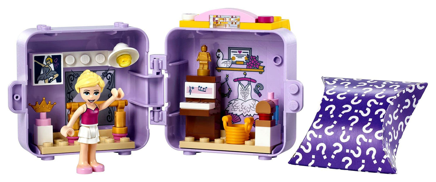 LEGO Friends Stephanie's Ballet Cube 41670 Building Kit; Portable Playset is Great Gift for Kids 6 Years Old and Up; Includes a Mini-Doll Toy and a