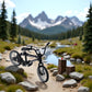 ydzqdxzz 2Pcs Black 1/18 Finger Bike Action Figure Toy,Mini Finger Mountain Bike Model Art Crafts Desktop Decor