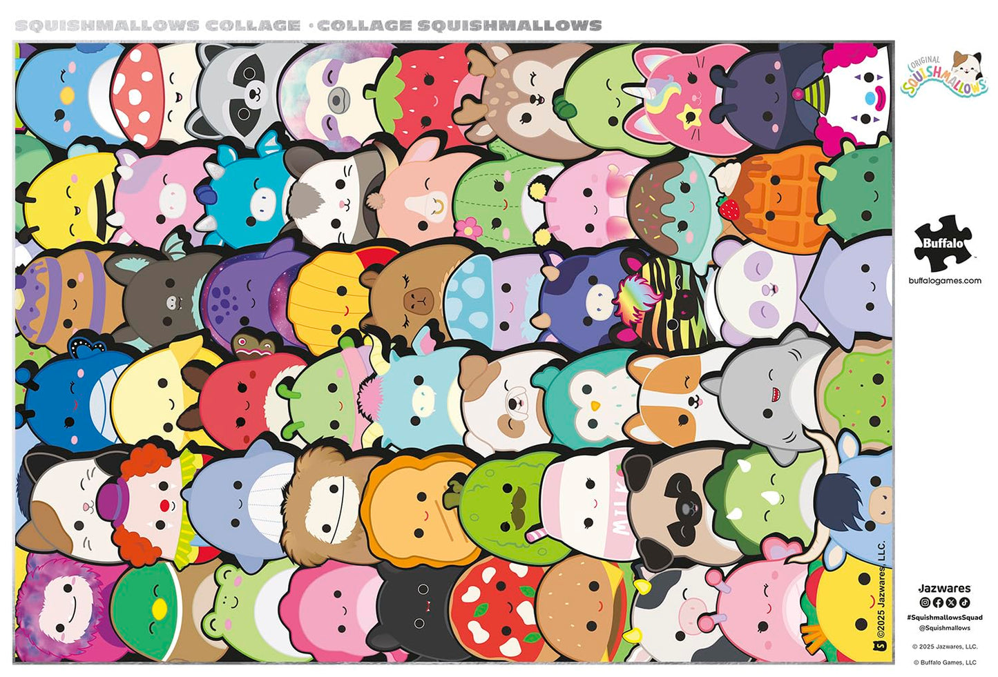 Buffalo Games - Squishmallows Collage - 500 Piece Jigsaw Puzzle for Adults