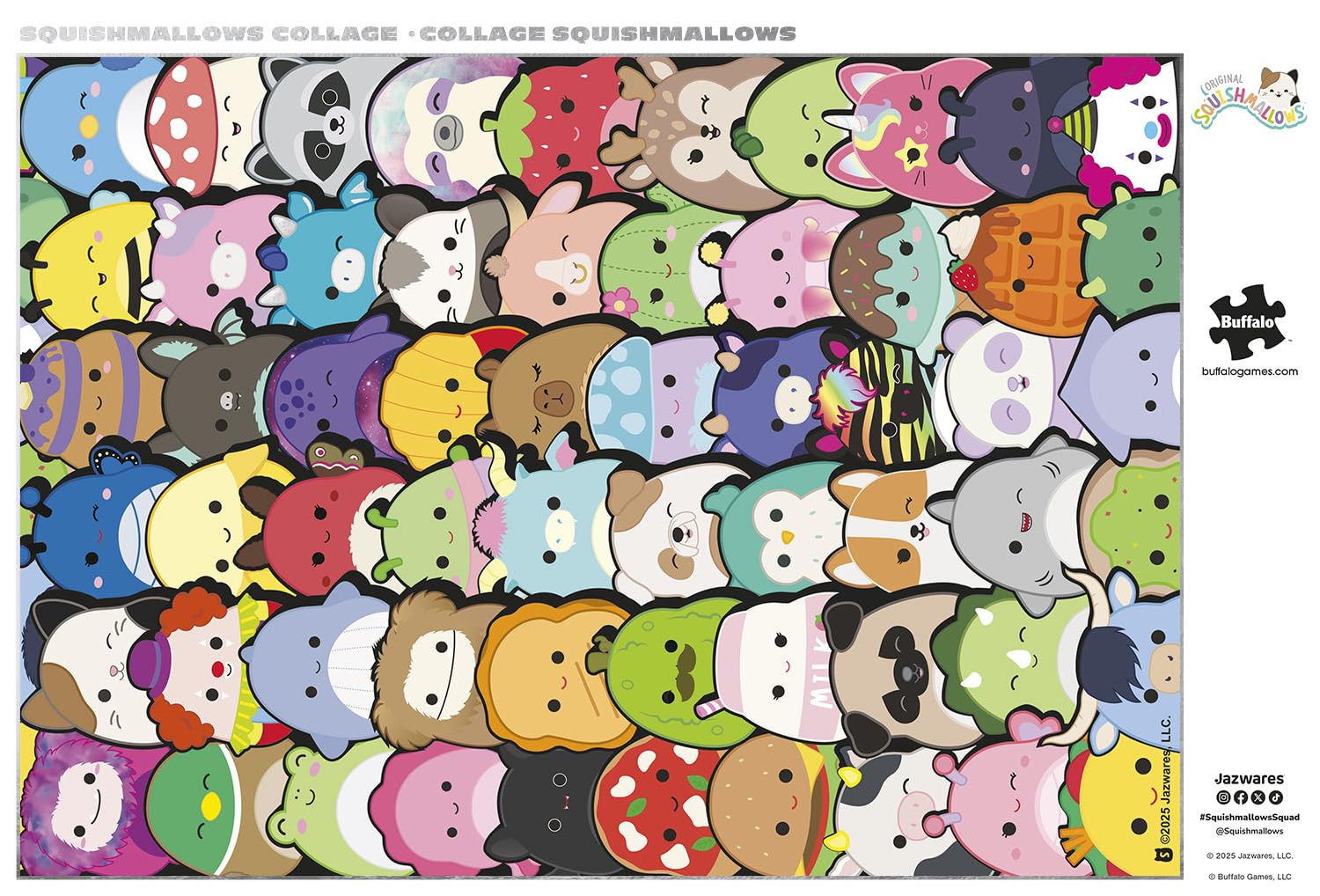 Buffalo Games - Squishmallows Collage - 500 Piece Jigsaw Puzzle for Adults