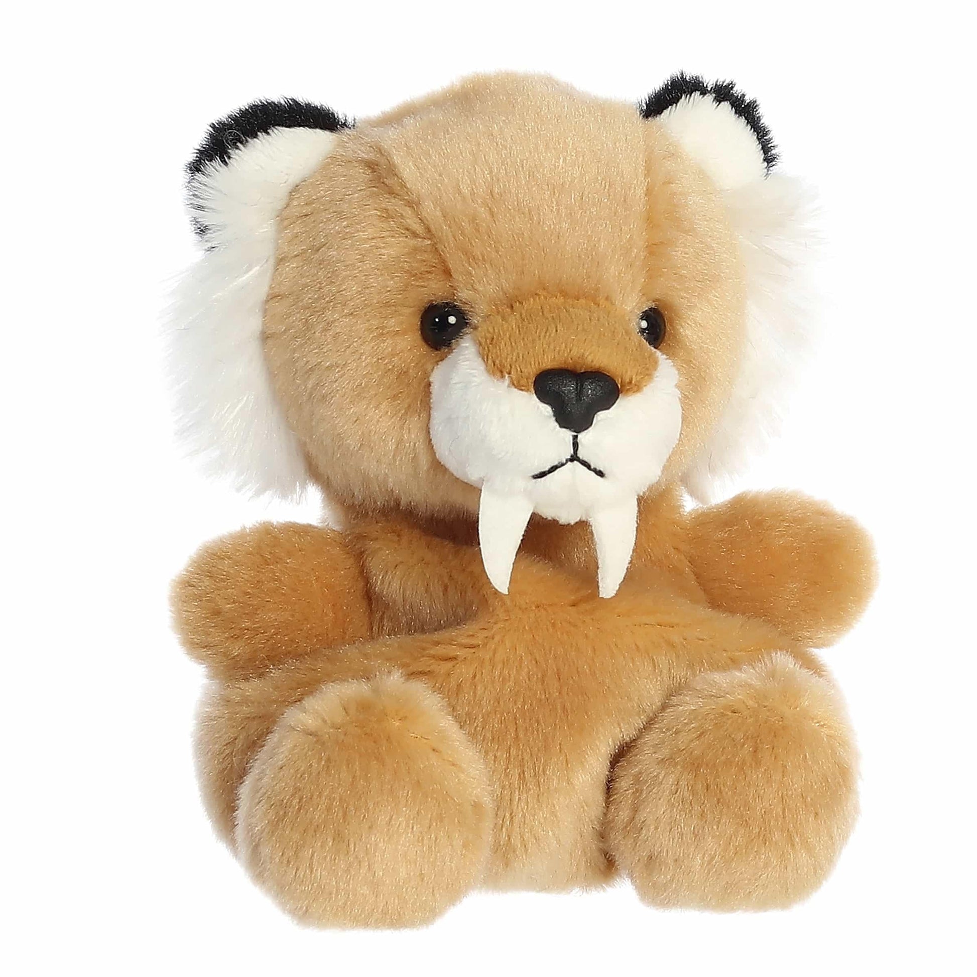 Aurora® Adorable Palm Pals™ Ash Saber Tooth Tiger™ Stuffed Animal - Fun Collectible Plush for Kids and Adult Collectors - Perfect for Decorating Rooms