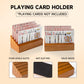 GSE Games & Sports Expert Wooden Playing Card Holders Tray Racks Organizer Set for Seniors Adults, Card Tray Racks for Bridge Canasta UNO Card Playing