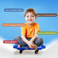 GSE Gym Floor Scooter Board with Handles for Kids Indoor Play, Green