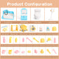 Dollhouse Furniture Set for Kids Toys Miniature Doll House Accessories Pretend Play Toys for Boys Girls & Toddlers Age 3+ with Bathroom
