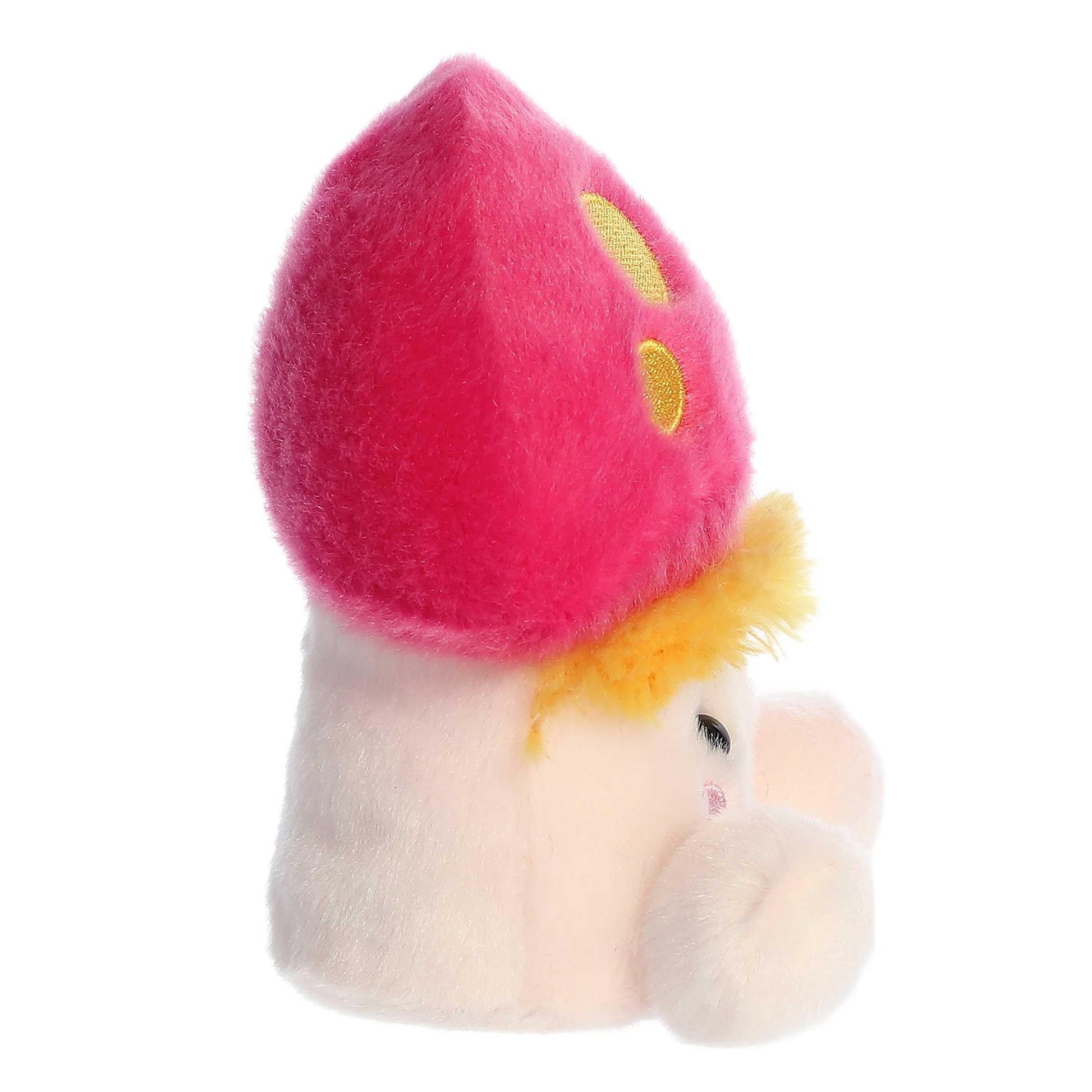 Aurora® Adorable Palm Pals™ Favio Fluffy Mushroom™ Stuffed Animal - Pocket-Sized Play - Collectable Fun - Pink 5 Inches