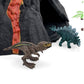 Enjoyin Volcano Dinosaur Playset Including 4 Dinosaurs and 2 Trees Volcano Dinosaur Toys for Kids