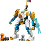 LEGO NINJAGO Zane’s Power Up Mech EVO Action Figure with Cobra Snake and Zane Minifigure, 71761 Collectible Mission Banner Series, Ninja Toys for Kids