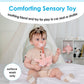 Carter's Fawn Plush Rattle with Loop Teether for Infants and Babies