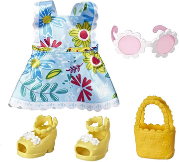 Littles by Baby Alive Little Styles, Fun in The Sun Outfit for Littles Dolls, Brown