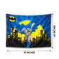 Batman Birthday Backdrop w Banner, Party Decorations Bundle (57x40")