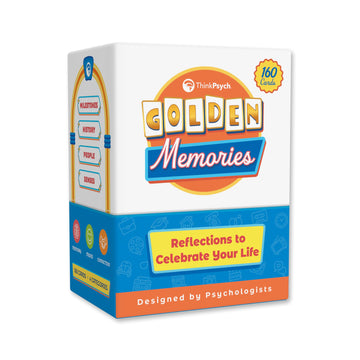 ThinkPsych Golden Memories - Conversation & Memory Game for Seniors | 160 Topics | Reminiscence Therapy | Dementia Activities for Seniors & Alzheimer