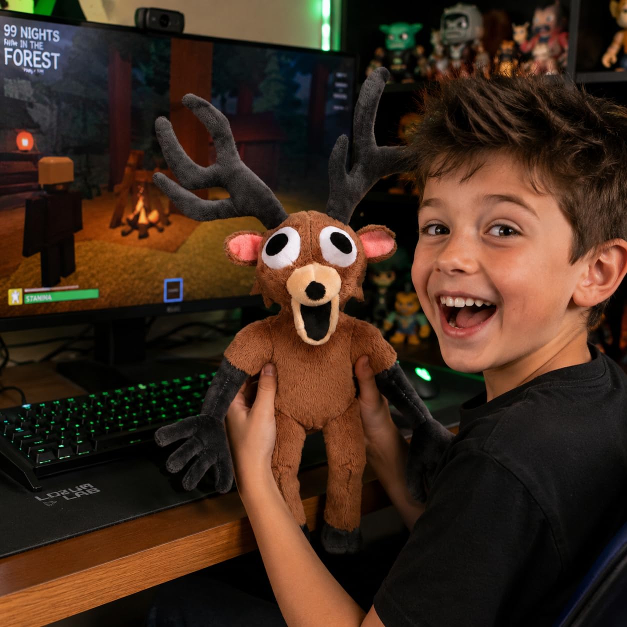 GUUZOGG 99 Nights in the Forest Plush Toy, 15 Inch The Deer from 99 Nights in the Forest Stuffed Animal Plushies for Game Fans, Collectible Gift