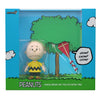 Super7 Reaction Figure Peanuts Charlie Brown and The Kite-Eating Tree (Diorama Box) - 3.75" Peanuts Action Figure with Accessory - Classic Cartoon