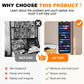 Playmat Holder, Playmat Tube Storage Bag for MTG, Fits 12+1 Card Game Playmats with Transparent Plastic Slots, Portable Organizer Rack for TCG/RPG Mat