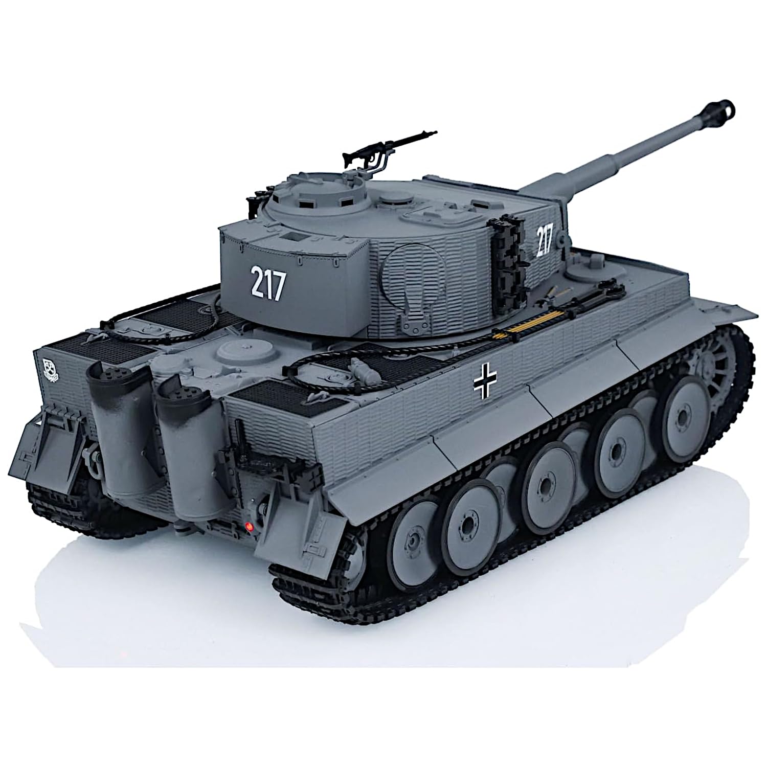 POCO DIVO German Tiger I Heavy Tank, 1/24 Infrared IR Combat Panzer RTR 2.4Ghz RC Armored Vehicle, Taigen 3841-11-M Standard Paintless Middle Version