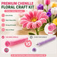 800 PCS Pipe Cleaners Bulk Flowers Kit, Pipe Cleaners Craft with Handle, 13 Colors Chenille Stems with Full Set of Tools, DIY Art Craft