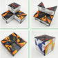 Magic Cube 2 in 1 Set Puzzle Brain Teasers Toy Geometric Brain Teaser Puzzles Geometry 3D Logic IQ Games Puzzle Cubes for Kids and Adults (Diamond)