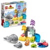 LEGO DUPLO Wild Animals of The Ocean Set 10972, with Whale and Turtle Sea Animal Figures & Playmat, Educational Toys with Fun Colors for Toddlers 2