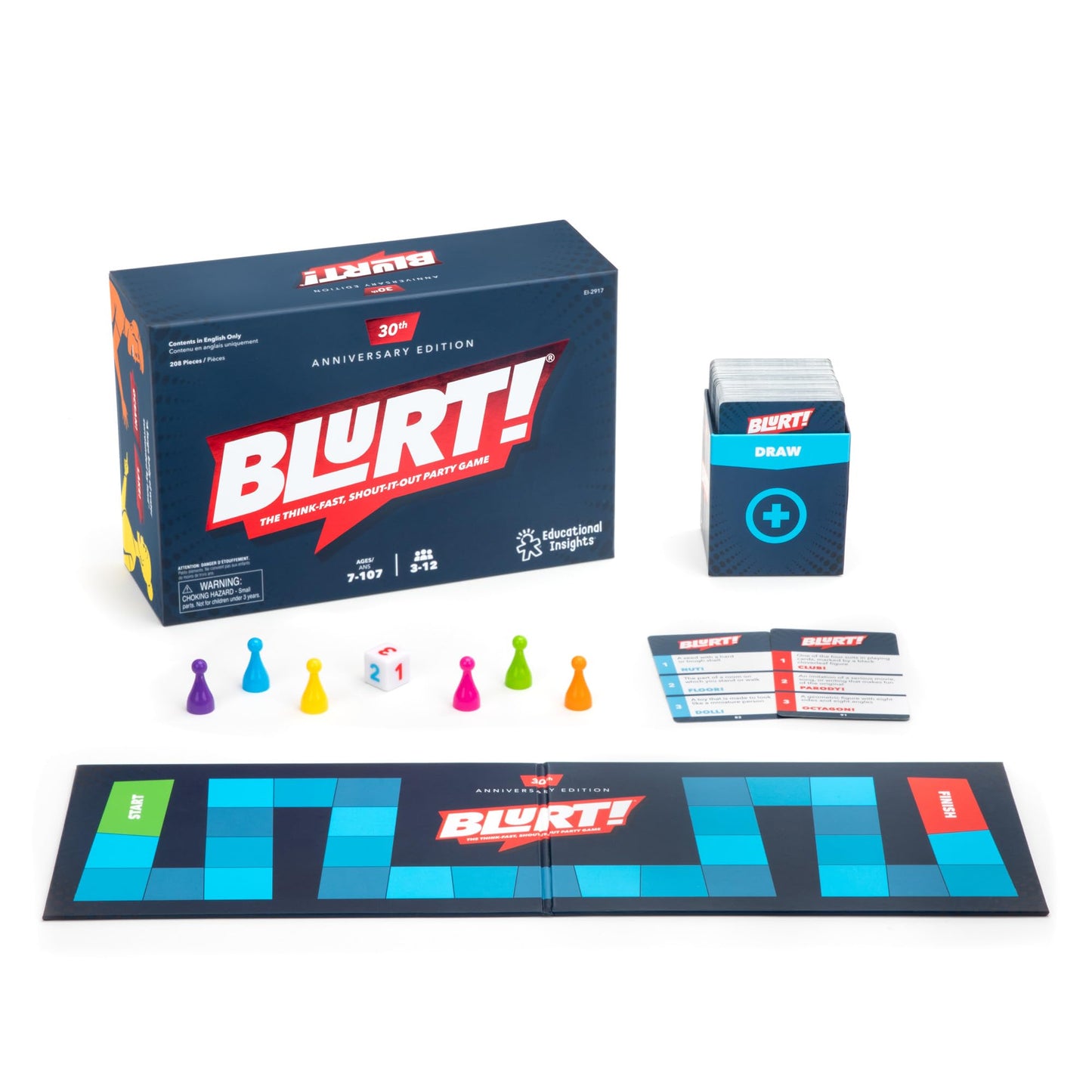 Educational Insights Blurt! The Think Fast, Shout-it-Out Party Game - Family Games for Kids and Adults, Board Games for Family Night, Fun Word Game