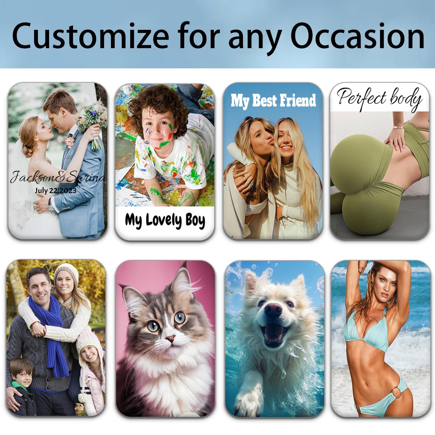 PRIVATEDIY Custom Playing Cards,Make Own Customized Playing Card Present for Party,Family,Weddings,Business,Activities,and More (Single/Bulk)