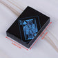 zeamas 1pc Waterproof Plastic Poker Playing Cards PET Table Games Halloween/Thanksgiving Day (Blue x Silver)