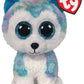 Ty Helena Husky Beanie Boo Regular, Licensed Beanie Baby Soft Plush Toy, Collectible Cuddly Stuffed Teddy