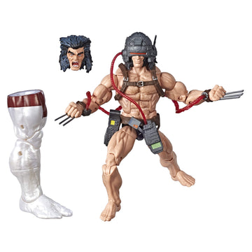 Hasbro Marvel Legends Series 6" Collectible Action Figure Weapon X Toy (X-Men Collection) - with Caliban Build-A-Figure Part