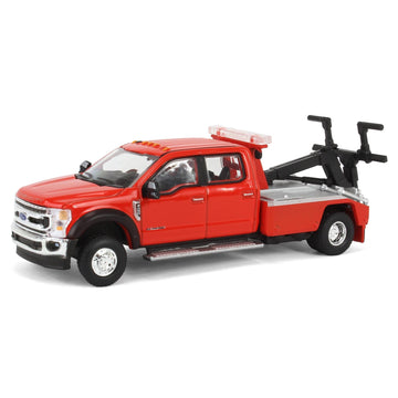 Truck 1/64 2020 F-450 Super Duty Dually with Wrecker Bed Red Exclusive 51398-B