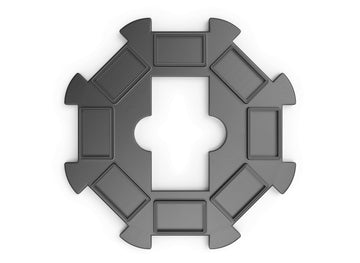 Volareo Mexican Train Hub - Black - Replacement Hub Centerpiece for Mexican Train Dominoes