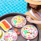 61pcs Pool Party Decorations Supplies Swimming Pool Party Tableware Pink Pool Party Plates and Napkins Summer Hawaiian Beach Birthday Favors