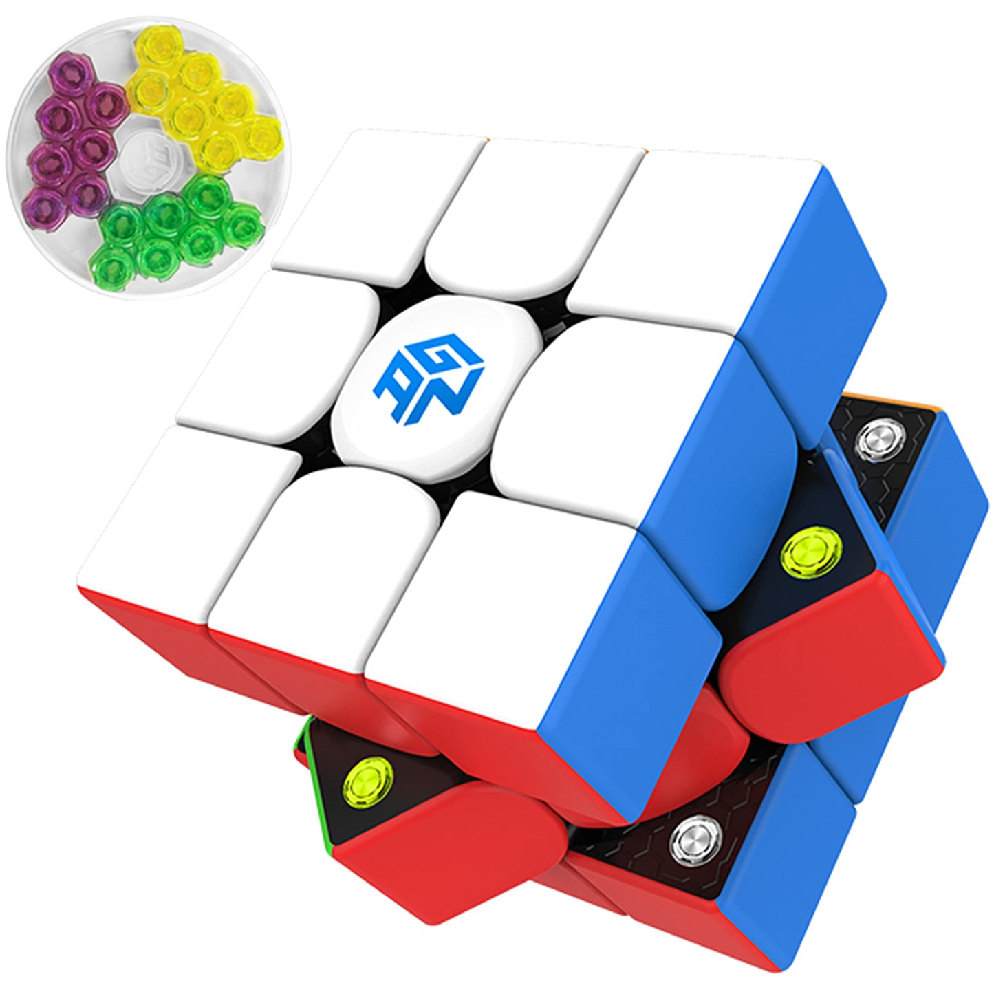 CuberShop GAN 356 M Magnetic Speed Cube Standard, Gans 3X3 Stickerless Magnetic Cube, Smooth & Fast 3 by 3 Lite Flagship Performance, Adjustable GAN