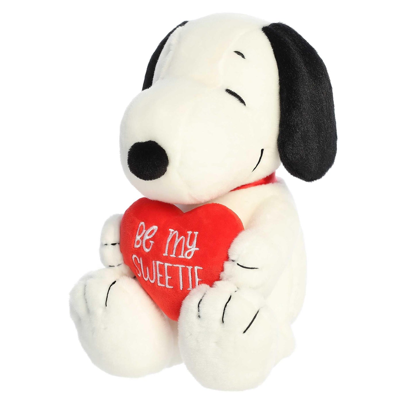 Aurora® Adorable Peanuts® Snoopy Be My Sweetie Stuffed Animal - Officially Licensed Toys for All Snoopy Fans - Nostalgic Gift for Adults and Birthday