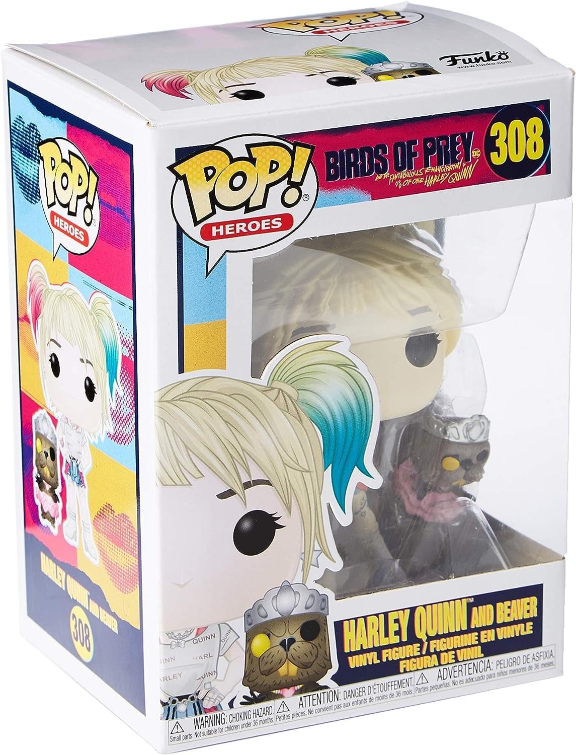 Funko Pop! Heroes: Birds of Prey - Harley Quinn with Beaver, Multicolour