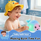 Baby Bath Toys 6-12-18 Months - Christmas Stocking Stuffers For Kids Ages 1-3 1 2 3 Year Boy Girl Gifts, Infant Baby Gifts Light Up Whale Bath Toy