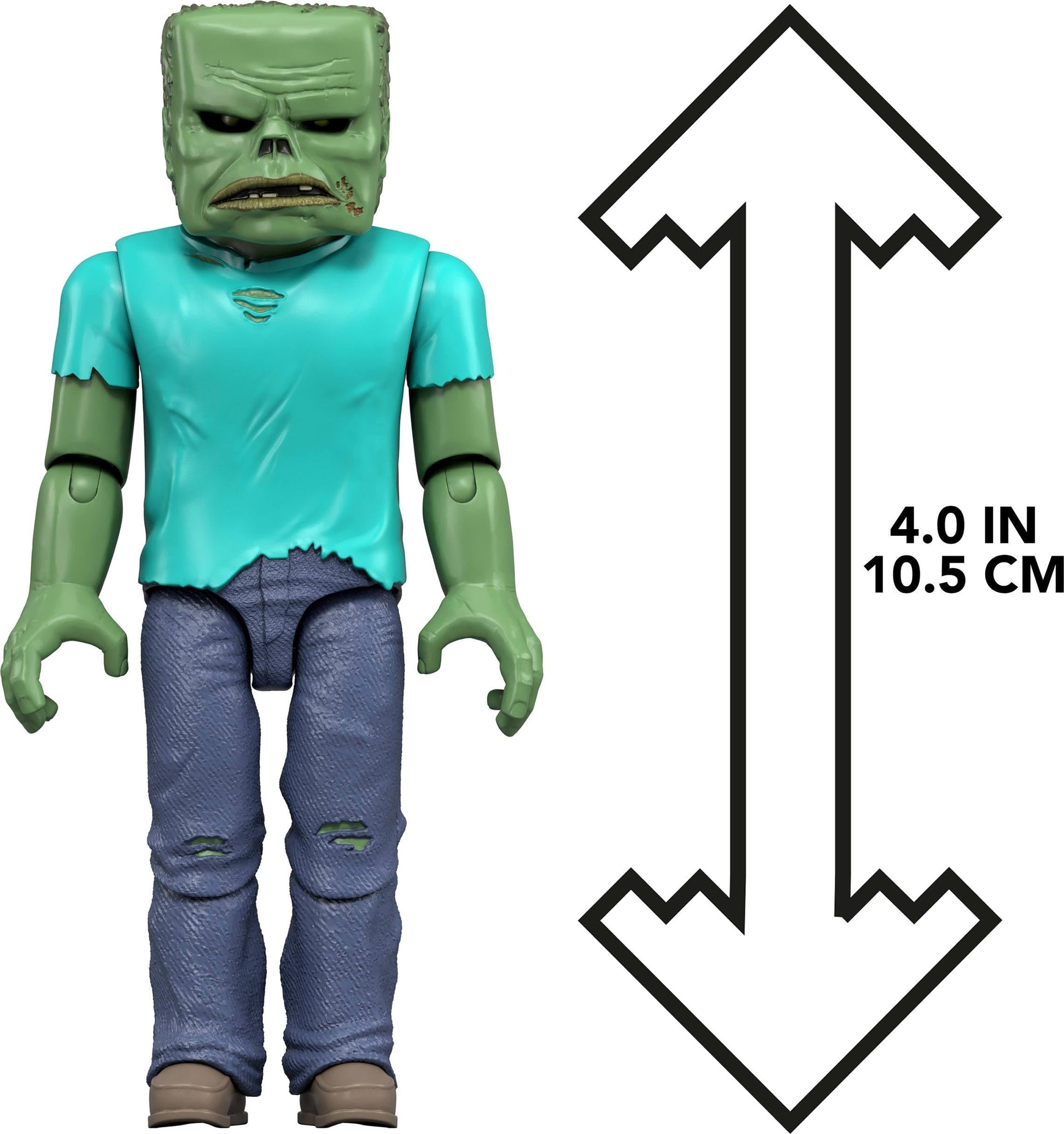 Mattel Minecraft Action Figure & Accessories Set, Zombie Posable Character Collectible Inspired by a Minecraft Movie, 3.25-inch Scale