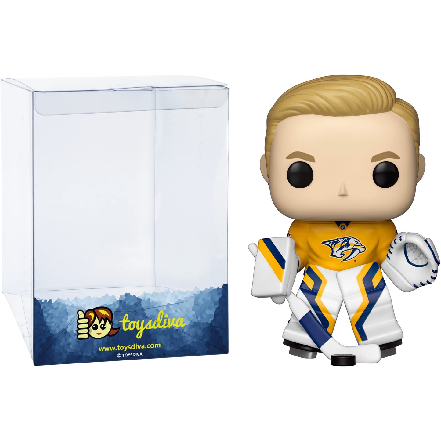 Funko P e k k a R i n n e [P r e d a t o r s ]: P o p ! Hockey Vinyl Figurine Bundle with 1 Compatible 'ToysDiva' Graphic Protector (039-34332 - B)