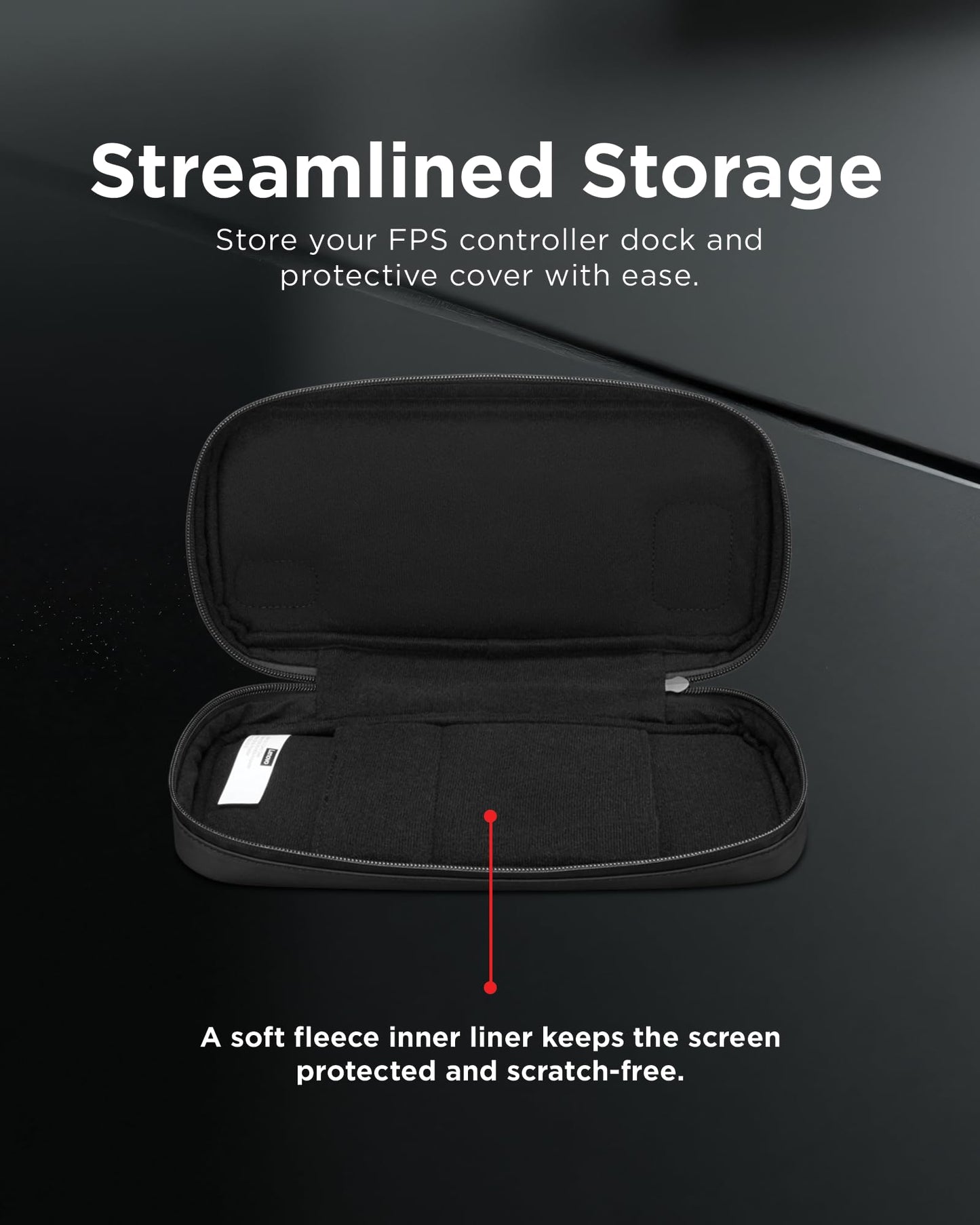 Lenovo Carrying Case for Legion Go S Gaming Console, Protective Storage Bag Case, Spill-Resistant PU Fabric, Secure Storage for Controllers, Console