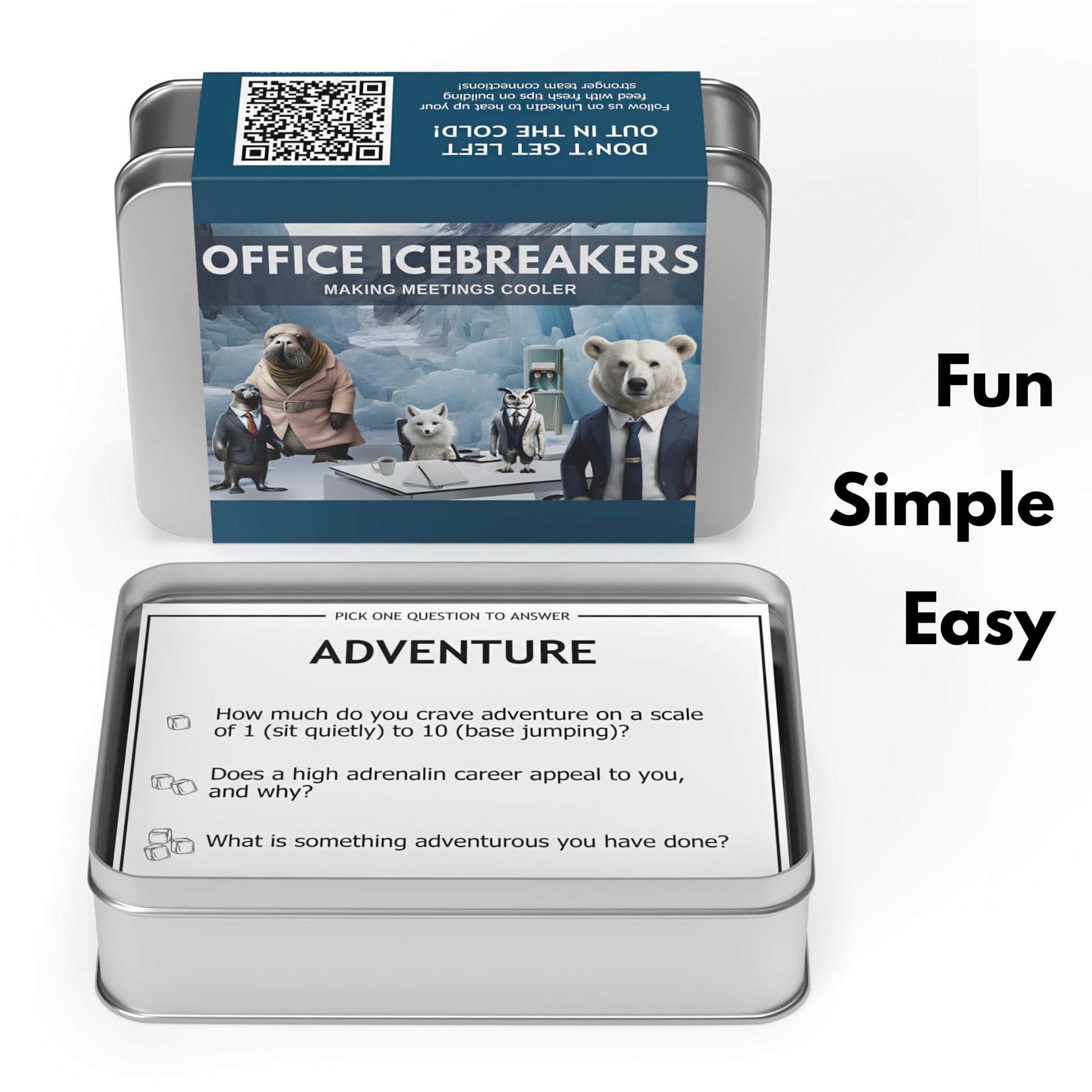 Office Icebreakers - Fun & Fast Conversation Cards for Work Team Building | Energize Meetings, Build Stronger Teams, and Make Work Cooler