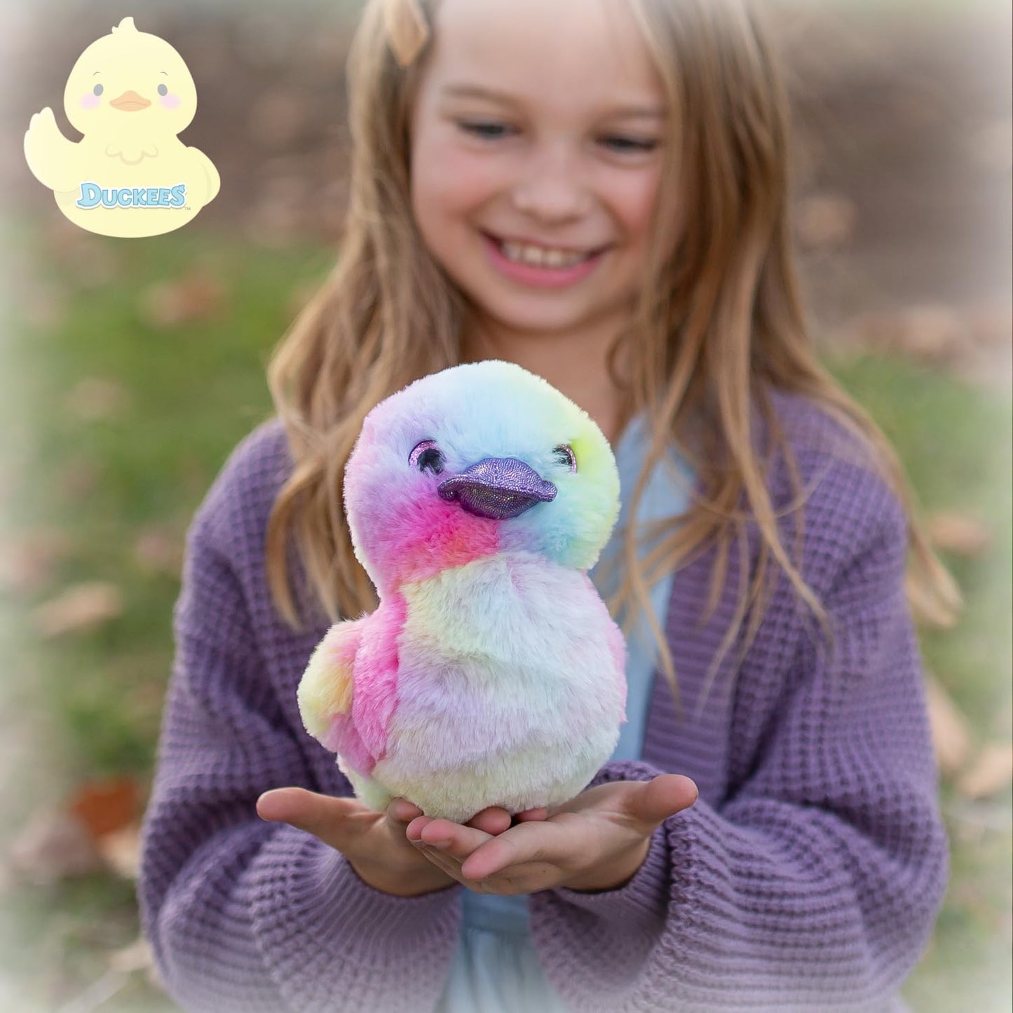 World's Softest Plush Duckees - 7" Plush Duckee - Rainbow Duck