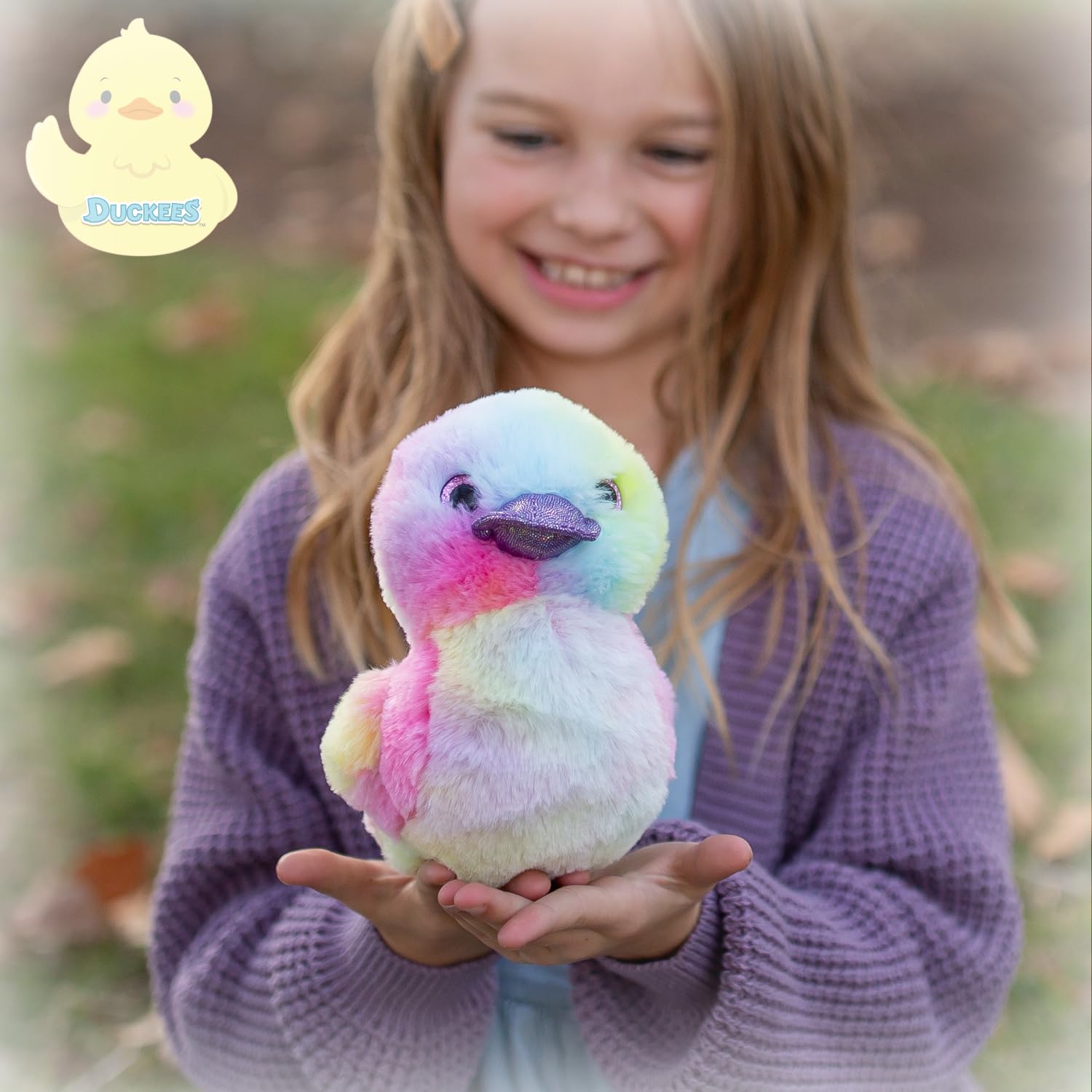 World's Softest Plush Duckees - 7" Plush Duckee - Rainbow Duck