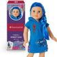 American Girl Truly Me 18-inch Doll #90 with Blue Eyes, Long Blue Hair, and Lt-to-Med Skin in Skater Dress, For Ages 6+