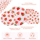 Strawberry Party Tableware Set,Strawberry Birthday Decoration,Summer Fruit Party Supplies Paper Plates Napkins Tablecloth for 25 Guests Great