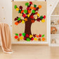 Supla Fall Tree of Thanks Craft Kit Felt Fall Tree Board with 52 pcs Detachable Autumn Leaf Ornaments Autumn Bulletin Board for Kids Classroom Craft