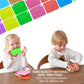 INTELLIKIDDOS SiliABCs Alphabet Flash Cards, Non-Toxic Silicone Alphabet Flash Cards for Toddlers 1-3, Montessori Toddler Preschool Alphabet Learning