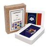 CARDDIA | U.S. State Flags Flashcards | 50 States with Names, Abbreviations, Capitals & Facts | Educational & Durable | Geography Learning Tools