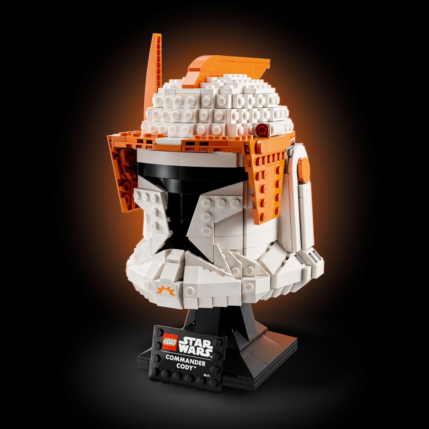 LEGO Star Wars Clone Commander Cody Helmet 75350 Collectible Building Set - Featuring Authentic Details, Office Decor Display Model for Adults,