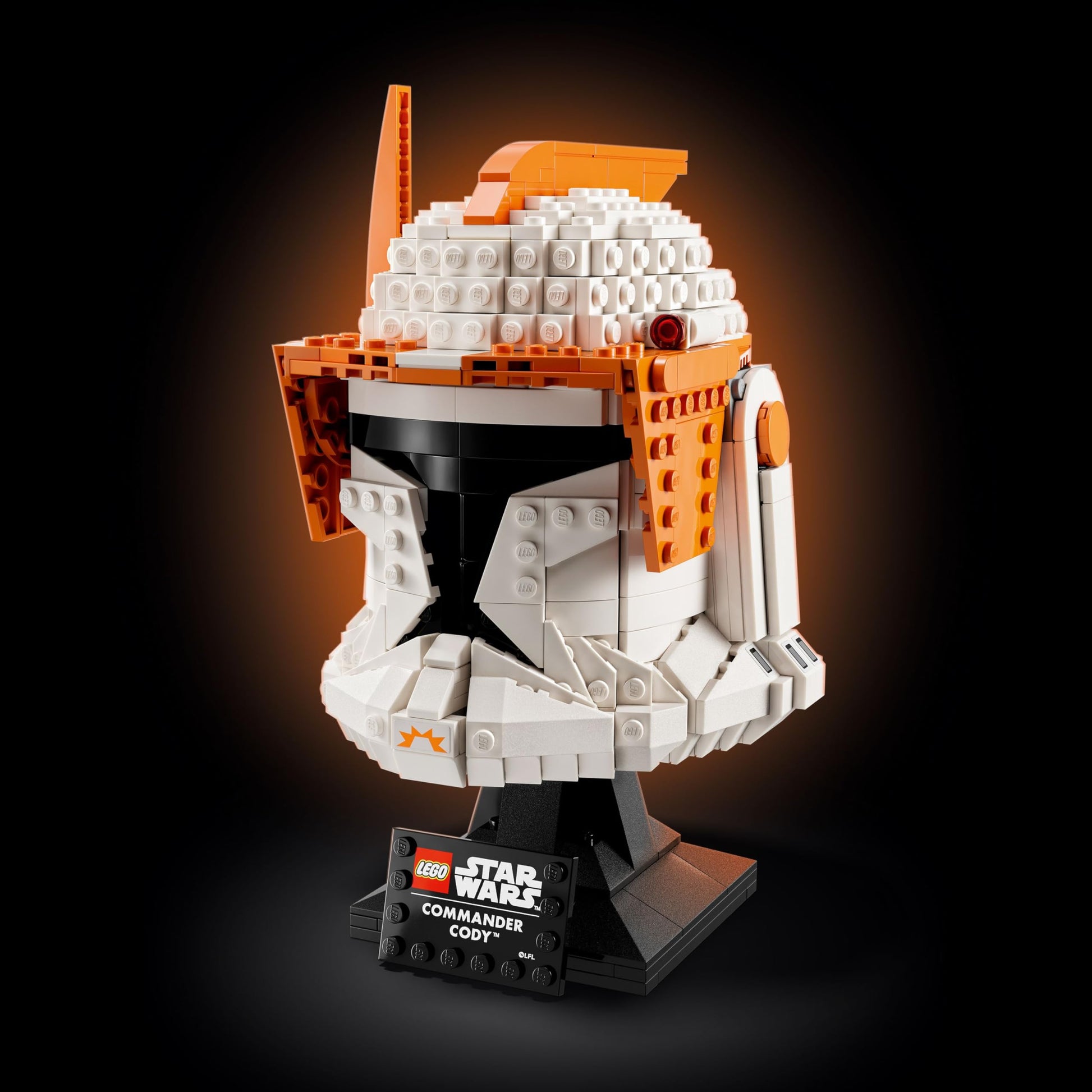 LEGO Star Wars Clone Commander Cody Helmet 75350 Collectible Building Set - Featuring Authentic Details, Office Decor Display Model for Adults,