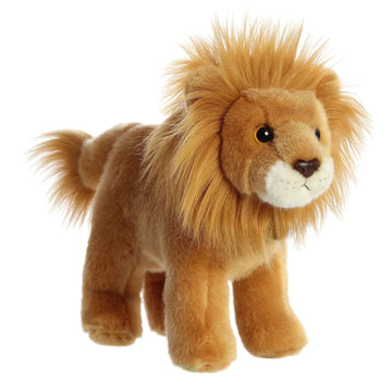 Aurora® Adorable Miyoni® Lion Stuffed Animal - Lifelike Detail - Cherished Companionship - Brown 10 Inches