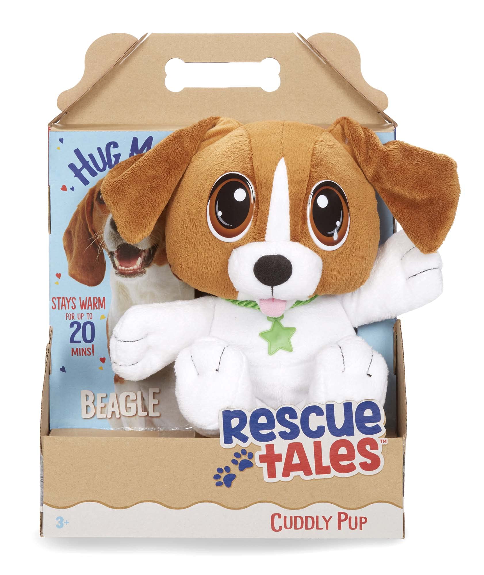 Rescue Tales Cuddly Pup Beagle Soft Plush Pet Toy, Multicolor (655180)