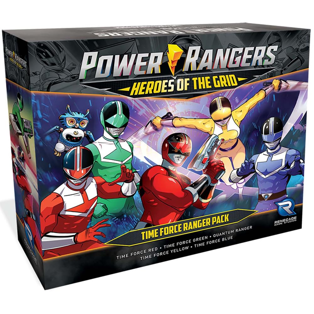 Renegade Game Studios Power Rangers Time Force Expansion for Heroes of The Grid Board Game, 2-5 Players, Ages 14+